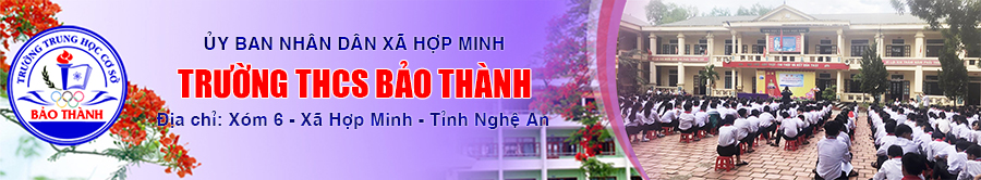 Website Trường THCS Bảo Thành - Nghệ An